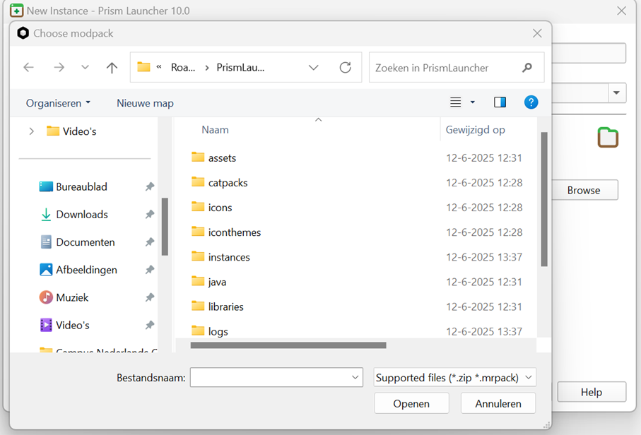 File selection
